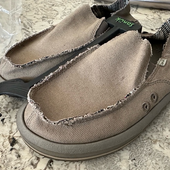 Sanuk Earth Sidewalk Surfer ST Hemp Slip-On Shoes - Picture 1 of 12